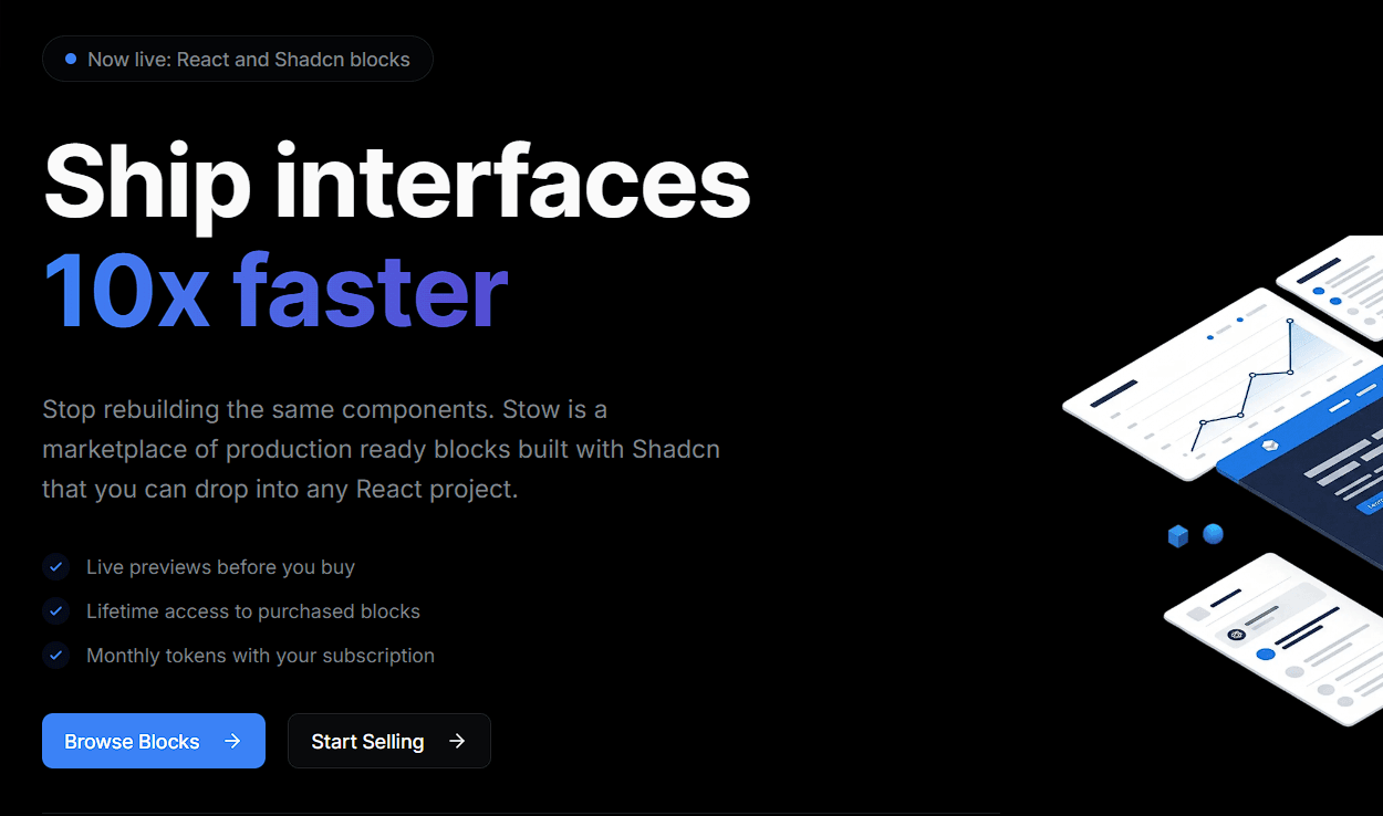 Stow - UI Marketplace